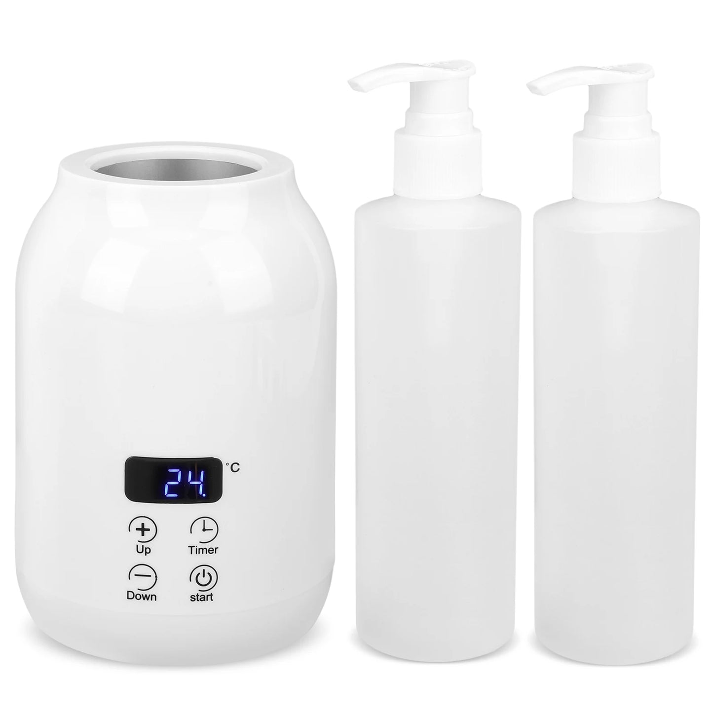 Massage Oil Warmer Fast Heat Lotion Warmer 2 Heat Modes Lotion Warmer with Timer for Home Pro Salon Spa Massage for Lotion Cream