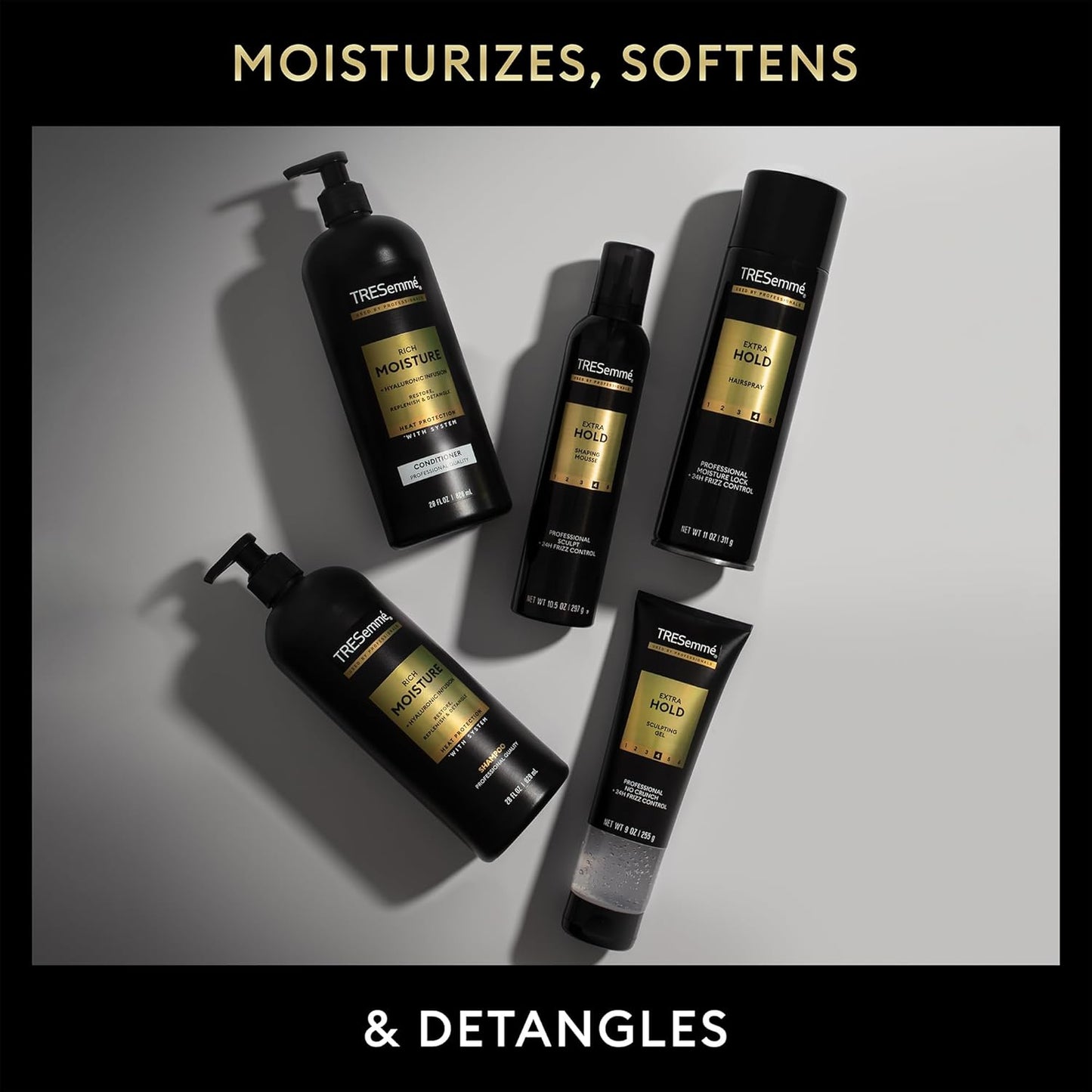 Extra Hold Hairspray, Non-Aerosol 3-Pack, 24H Hold & Frizz Control + Keratin Repair Hair Mask