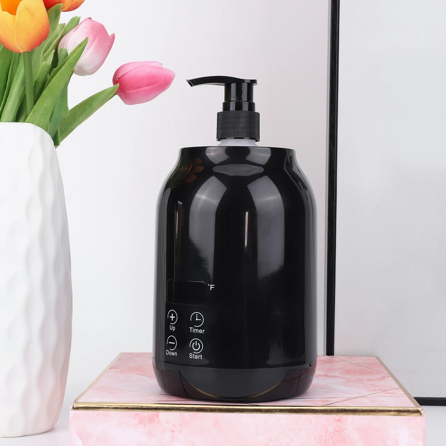 Massage Oil Warmer Fast Heat Lotion Warmer 2 Heat Modes Lotion Warmer with Timer for Home Pro Salon Spa Massage for Lotion Cream