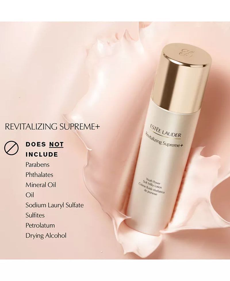Revitalizing Supreme+ Youth Power Soft Milky Face Lotion with Hyaluronic Acid, 3.4 Fl Oz.
