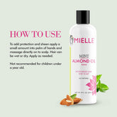 Mint Almond Oil for Healthy Hair and Scalp, 8 Ounces