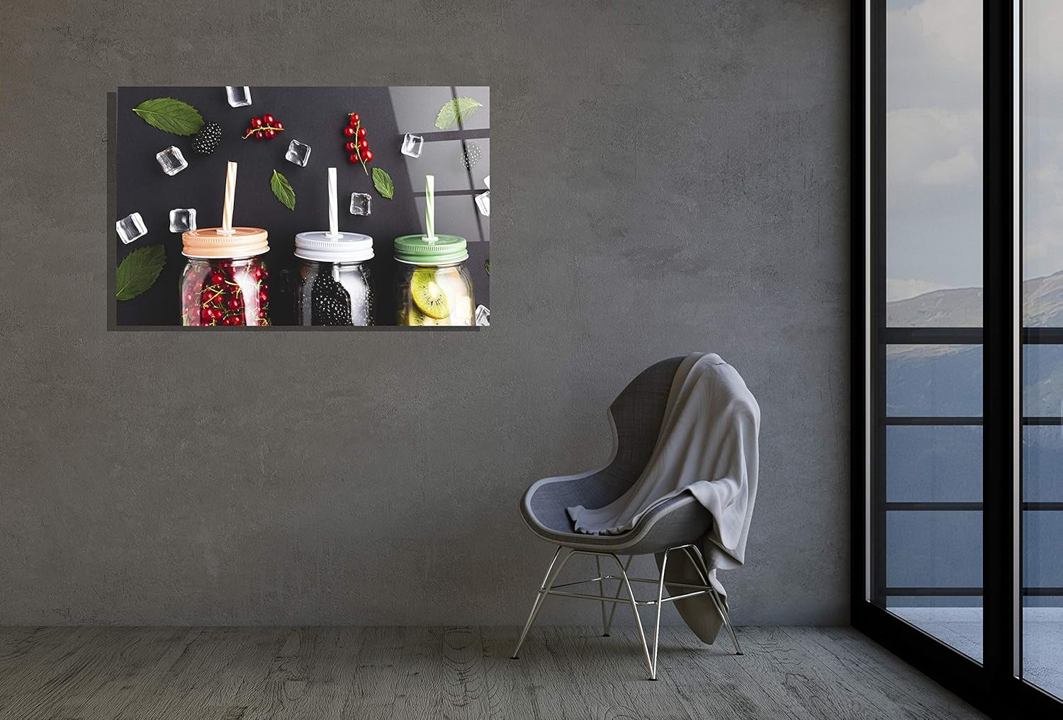 Kitchen Décor Print Glass Wall Art Tempered Glass Luxury Gift