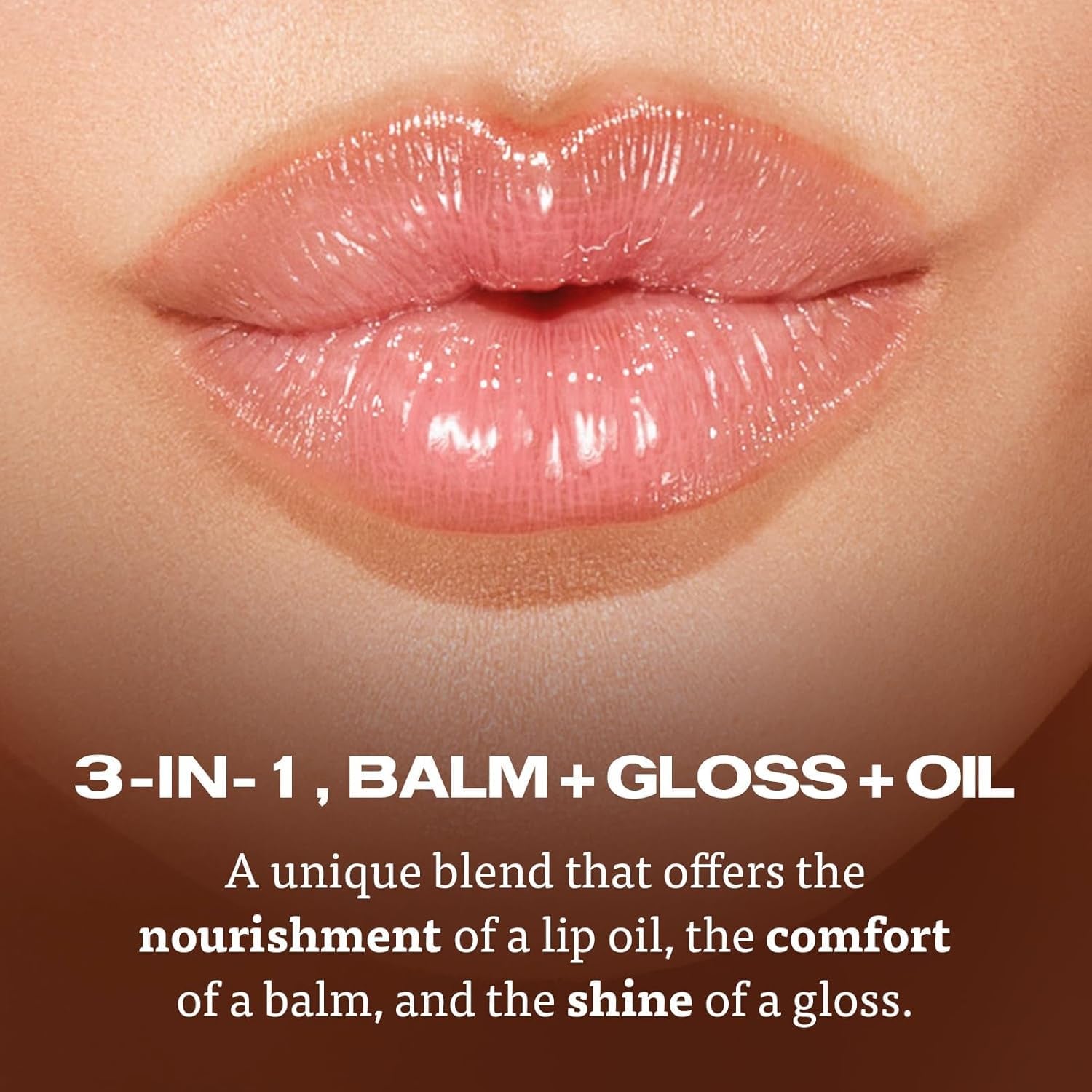 Lip Elixir Nourishing and Hydrating Lipgloss — Moisturizing Plumping Lip Gloss Enriched with Collagen, Non-Sticky Lip Color Smooth High-Shine Finish, Vegan & Cruelty-Free, Bunny Tongue (Pink)