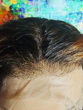 Human Hair Wig 13X4 Transparent Lace Wig Highlight Color Deep Wave 22Inches 180% Density
