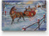 Xmas Canvas Wall Art Paintings Ruane Manning Sleigh Bells Christmas Ride Abstract Art Wall Hanging Prints for Bedroom Dining Living Room Office Home Kitchen Decor - 24"X36" LT18