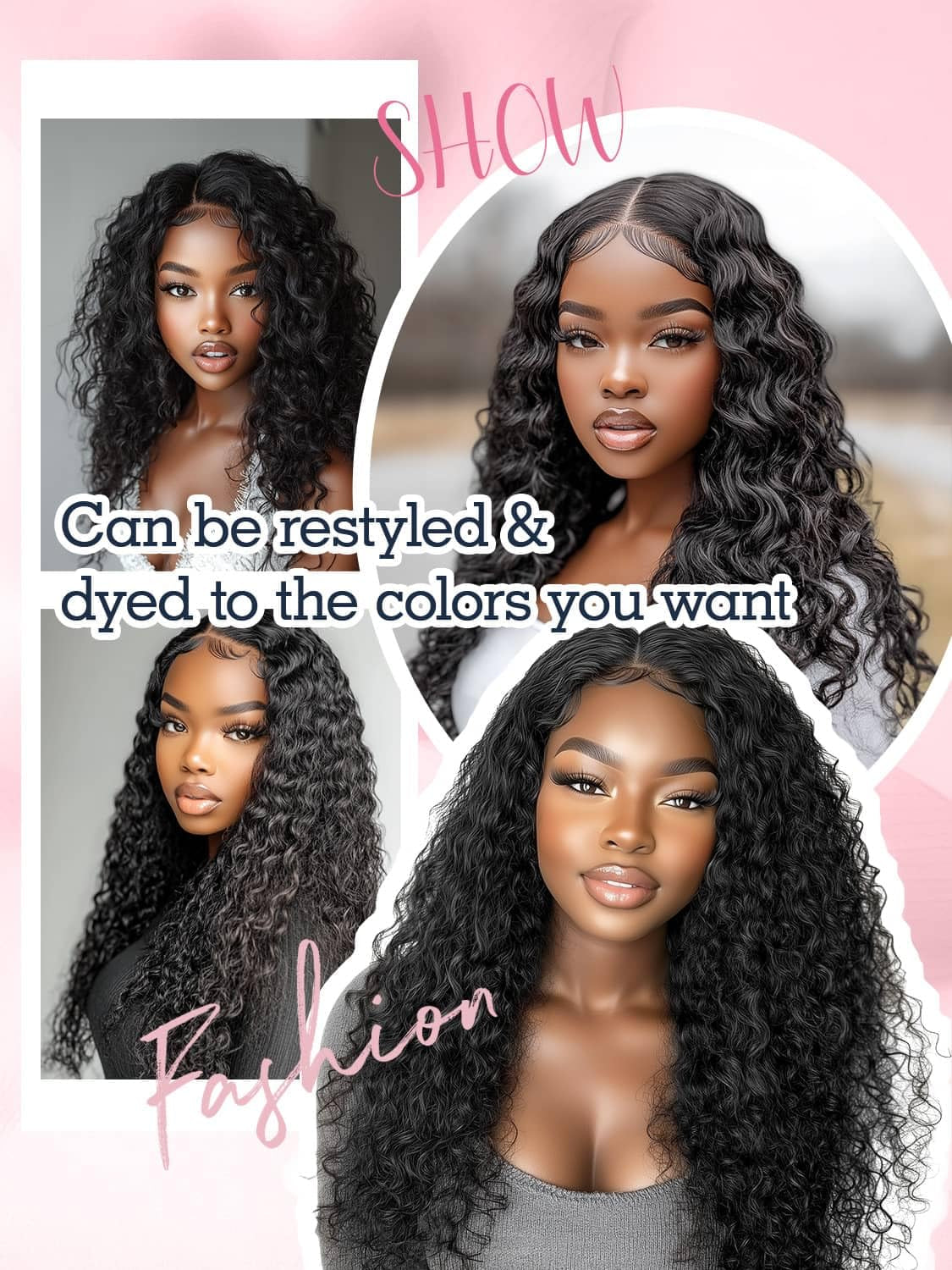 Seamless Clip in Hair Extensions - Human Hair Kinky Curly, 14 Inch 110G Natural Black, Ultra-Thin 0.8Mm PU Weft Real Human Hair Clip Ins