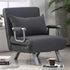 Folding Convertible Sleeper Bed Chair, Living Room, Den, or Dorm Room, Gray