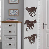 Metal Horse Wall Art Decor 3 Pcs Rustic Concise Western Horse Decoration Gall...