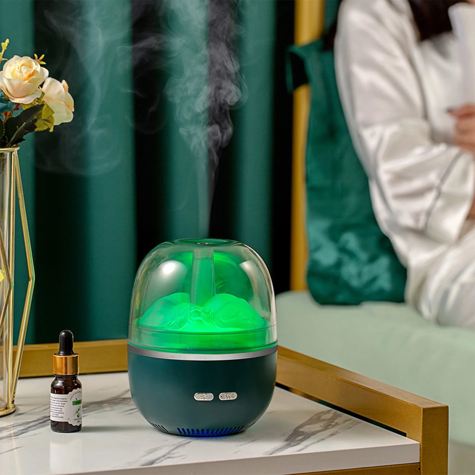 Humidifiers for Bedroom Large Room Home Warm for Mist Top Desk Humidifiers Essential Oil Diffuser Quiet with Adjustable Mist