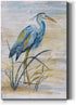 Canvas Animal Wall Art Modern Paintings & Prints Decorations Blue Resting Heron Abstract Nature Wall Hanging Artwork for Bedroom Living Room Office Kitchen - 18"X27" LT02