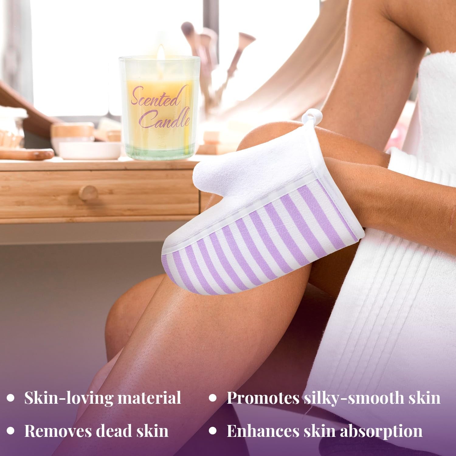 Self Care Gifts for Women Get Well Soon Gifts, Purple Birthday Gift Baskets, 8Pcs Lavender Bath and Body Sets with 20Oz Vacuum Insulated Tumbler Mother&