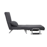 Folding Convertible Sleeper Bed Chair, Living Room, Den, or Dorm Room, Gray