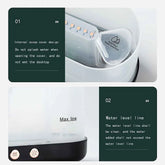 Flame Humidifier Essential Oil Diffuser, 225Ml Small Cool Mist Humidifiers Aromatherapy Diffuser, Auto Shut-Off, for Home Office Bedroom Nursery Indoor Gift (Black)