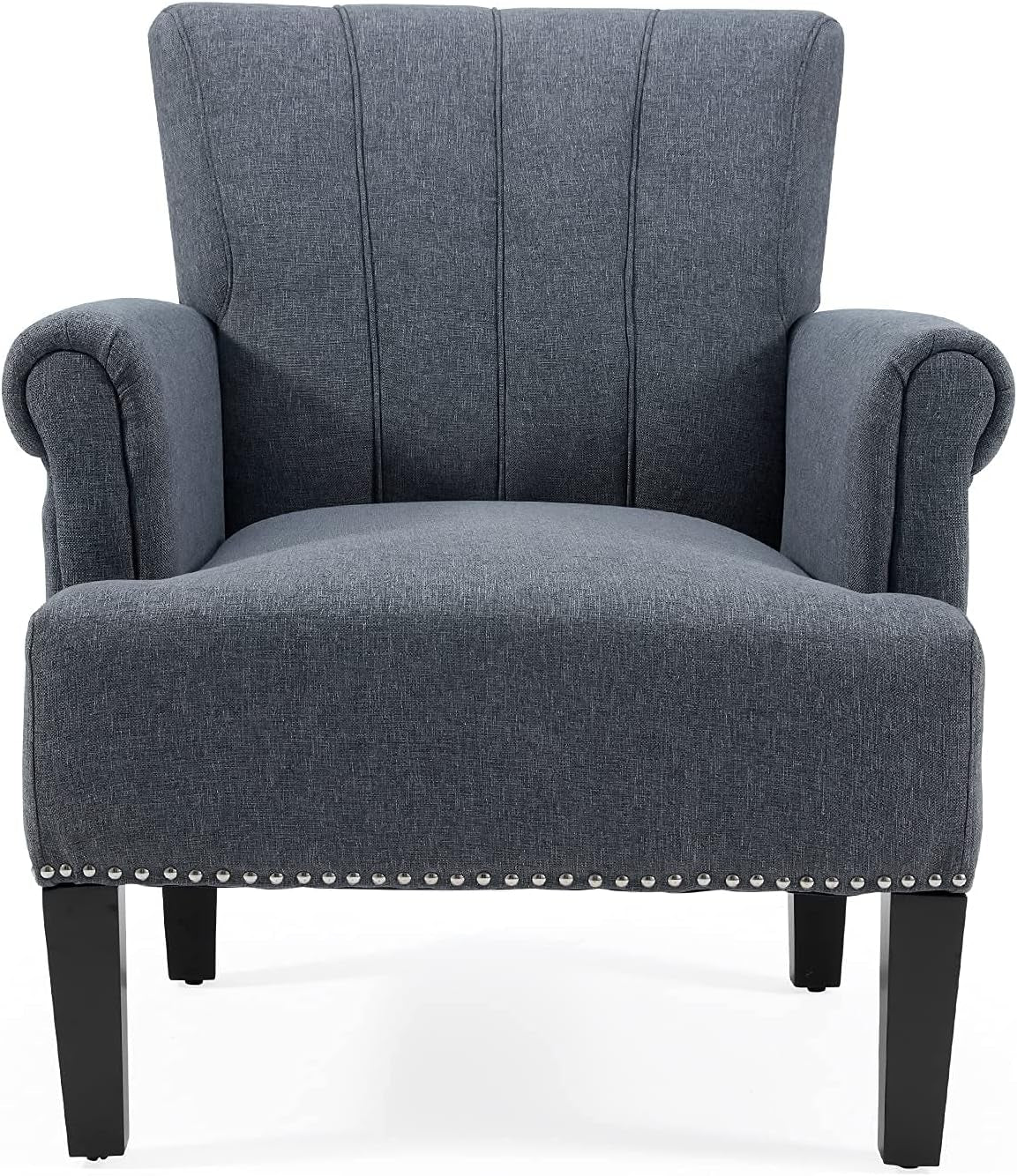 Living Room Accent Chair with Armrests, Modern Accent Chair, Living Room Chairs, Accent Chairs for Living Room, Office, Gray