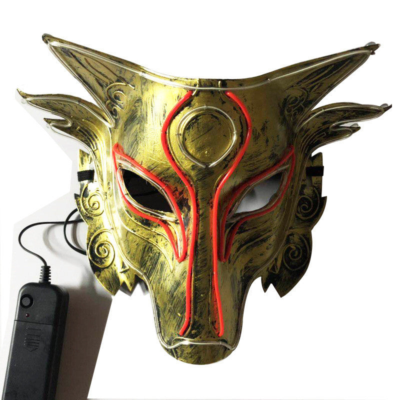 LED Wolf Head Luminous Mask