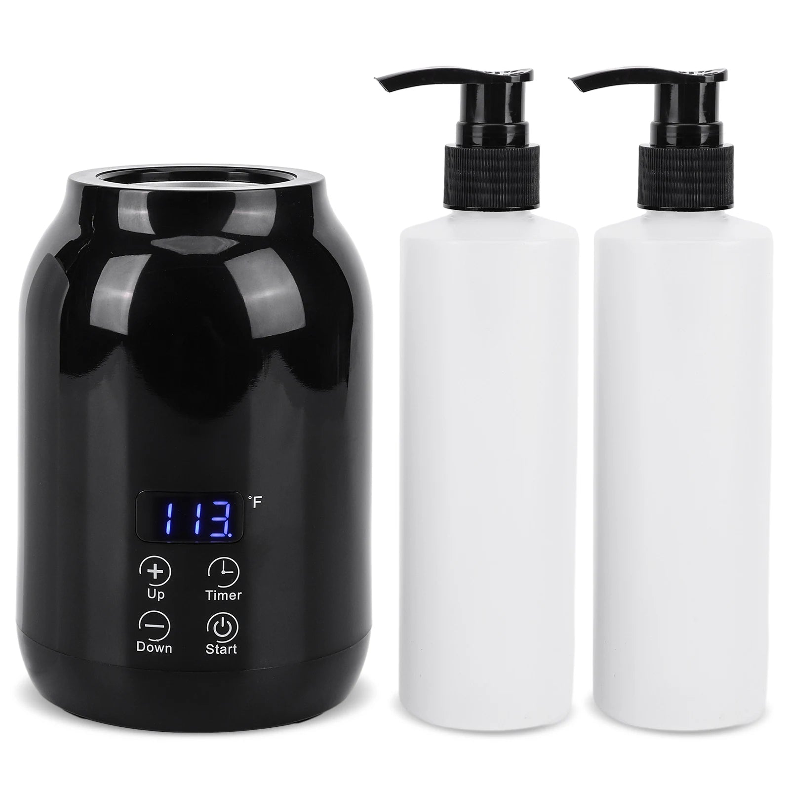 Massage Oil Warmer Electric Massage Oil Warmer LED Display Lotion Warmer Lotion Bottle Warmer with Timer Fast Heat Lotion Warmer