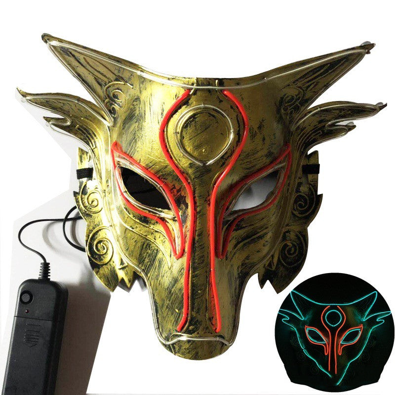 LED Wolf Head Luminous Mask