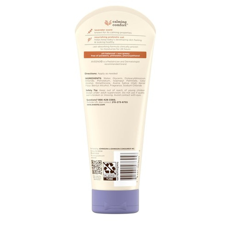 Aveeno Baby Calming Comfort Moisturizing Lotion 8 Oz Lavender Vanilla Scent