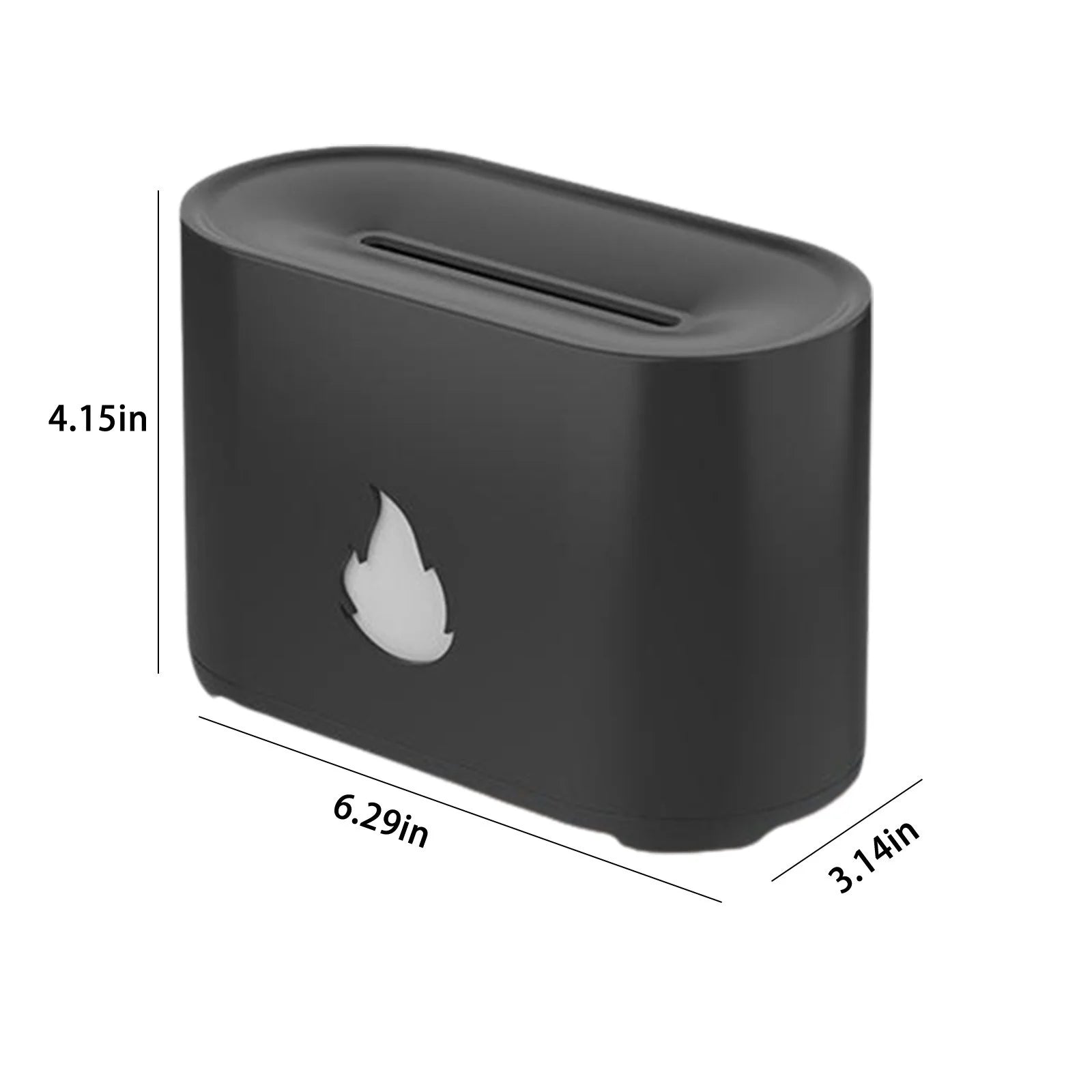 Christmas Holiday Savings 2024! Rvasteizo Humidifiers, Essential Oil Diffuser with Flame Light, Aromatherapy Mist Humidifier, Quiet Aroma Diffusers with Auto Shut-Off Protection