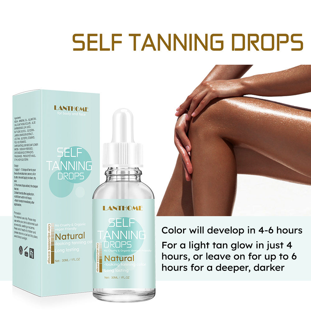 The Black Oil 30Ml Sunless Wheat Color Body Lotion Nutrition Moisturizing Tanning Cream