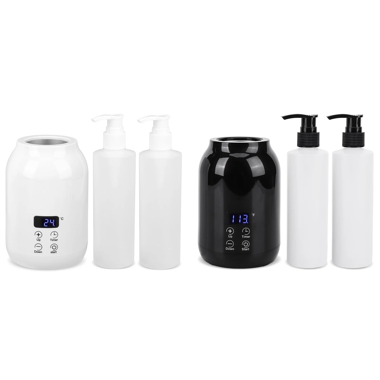 Massage Oil Warmer Electric Massage Oil Warmer LED Display Lotion Warmer Lotion Bottle Warmer with Timer Fast Heat Lotion Warmer