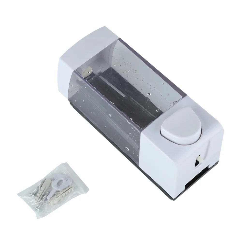 350Ml Bathroom Manual Plastic Soap Liquid Lotion Shampoo Dispenser Box Holder Wall Mounted, Lotion Dispenser,Soap Lotion Dispenser