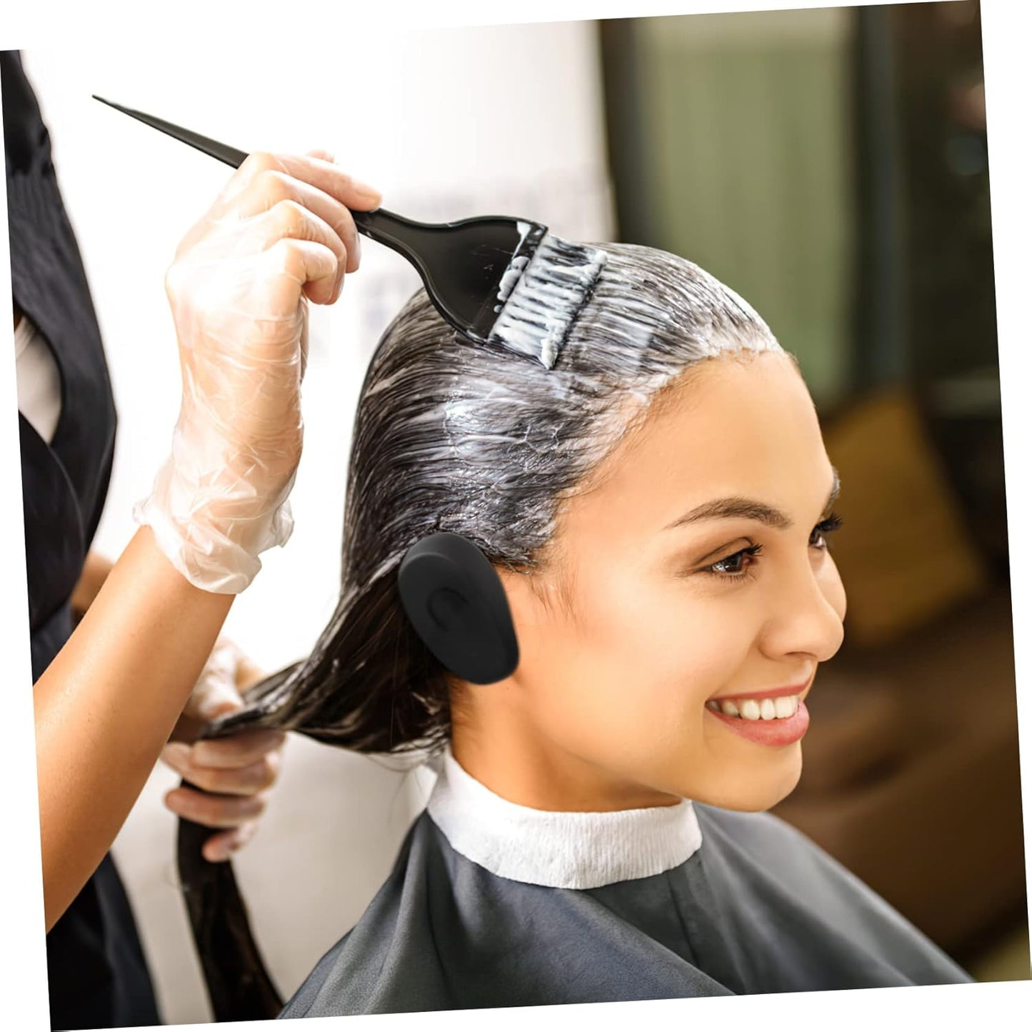 1Set Hair Dyeing Tools Hair Color Brush and Bowl Kit for and Salon Use Includes Mixing Spoon and Highlighting Board Random Style