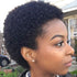 Short Afro Kinky Curly Wigs - 100% Human Hair Pixie Cut Wigs, Brazilian Virgin Hair, Natural Color