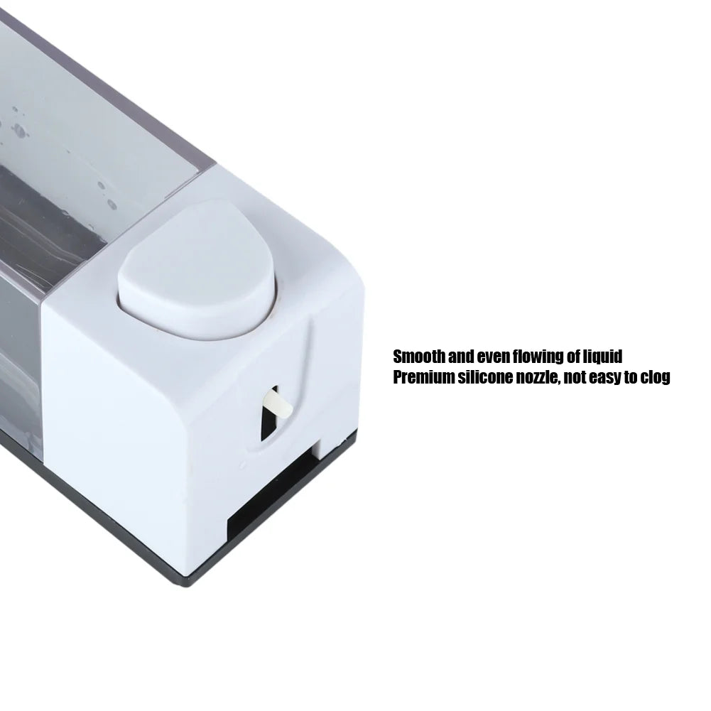 350Ml Bathroom Manual Plastic Soap Liquid Lotion Shampoo Dispenser Box Holder Wall Mounted, Lotion Dispenser,Soap Lotion Dispenser