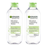 Micellar Water for Oily Skin, Facial Cleanser & Makeup Remover, Mattifying, for All Skin Types, Vegan, Cruelty Free, 13.5 Fl Oz (400Ml), 2 Count