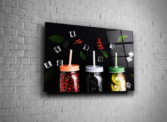 Kitchen Décor Print Glass Wall Art Tempered Glass Luxury Gift