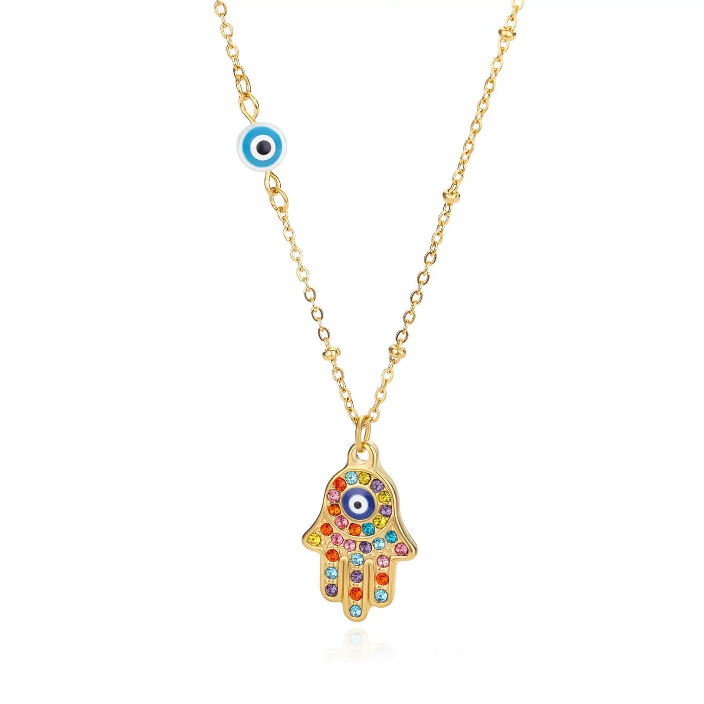 Stainless Steel Heart Necklaces for Women Multilayer Chain Gold Plated Heart Pendant Necklace Wedding Jewelry Gift BFF 2023