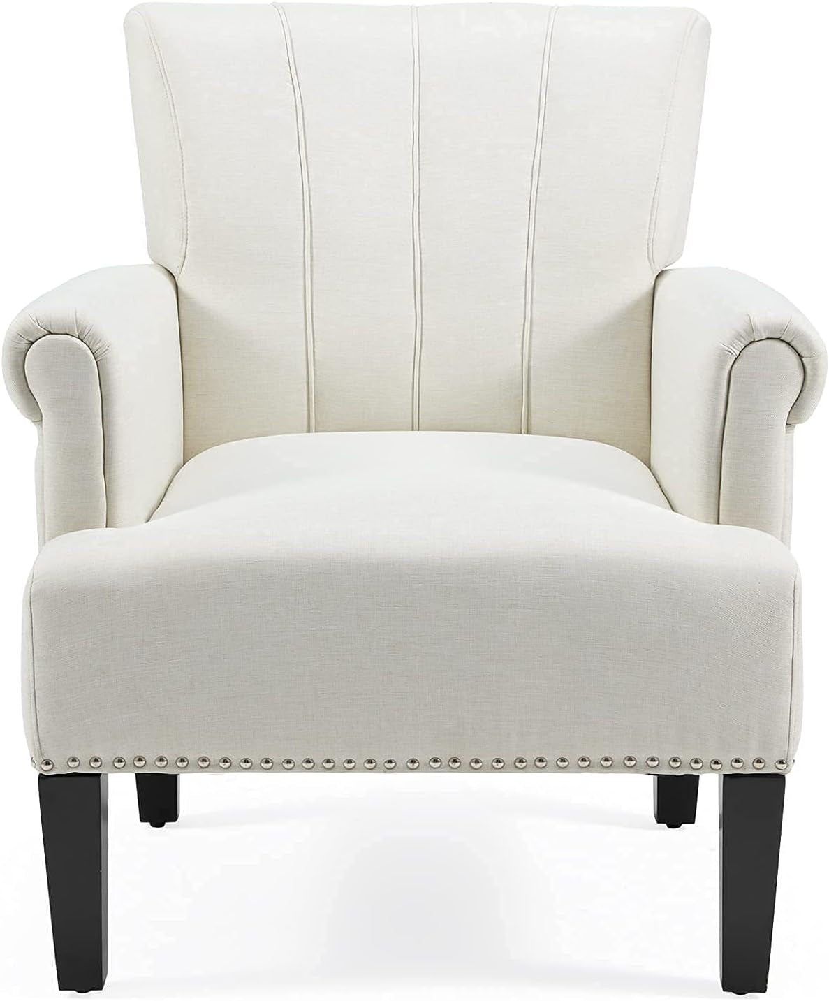 Living Room Accent Chair with Armrests, Modern Accent Chair, Living Room Chairs, Accent Chairs for Living Room, Beige