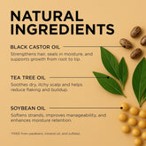 Black Castor Miracle Hair & Scalp Sealing Oil – Hair Oil with Black Castor, Tea Tree & Soybean Oil for Moisture Lock, Scalp Relief & Growth Support | 6Oz (Pack of 3)