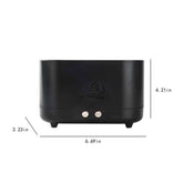 Flame Humidifier Essential Oil Diffuser, 225Ml Small Cool Mist Humidifiers Aromatherapy Diffuser, Auto Shut-Off, for Home Office Bedroom Nursery Indoor Gift (Black)