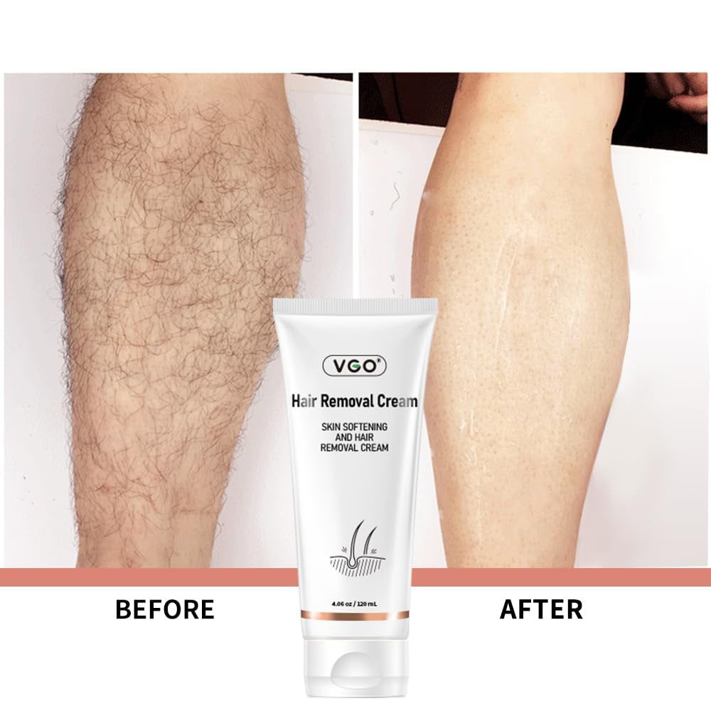 VGO Hair Removal Cream for Women & Men Painless Bikini Hair Removal Lotion
