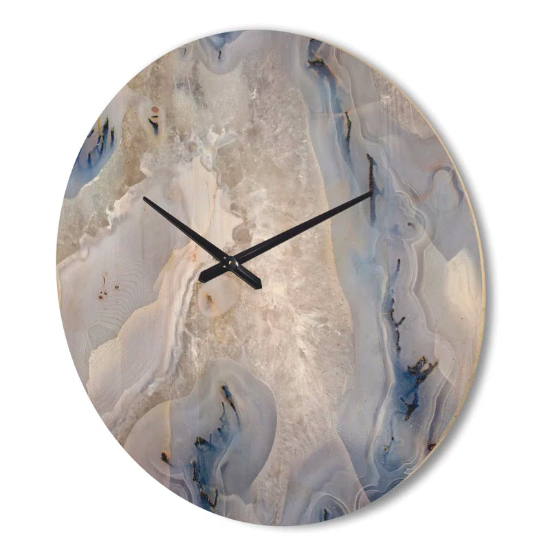 Agate Stone - Modern Wood Wall Clock