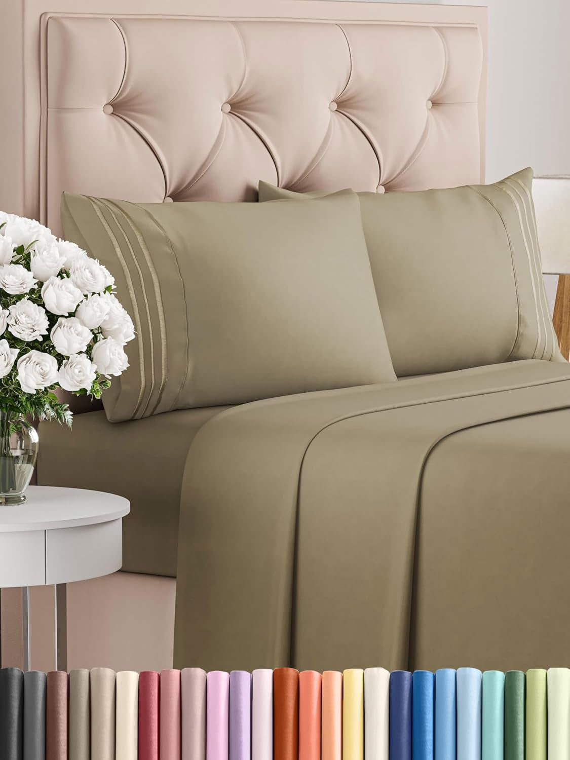 Queen Size 4 Piece Sheet Set - Thumbnail 2