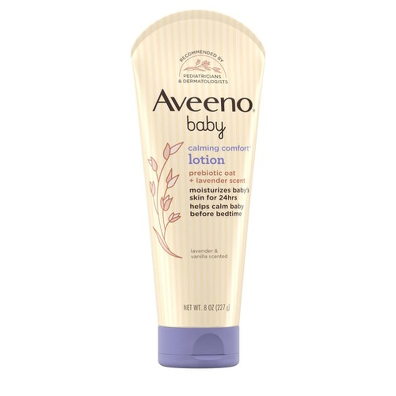 Aveeno Baby Calming Comfort Moisturizing Lotion 8 Oz Lavender Vanilla Scent