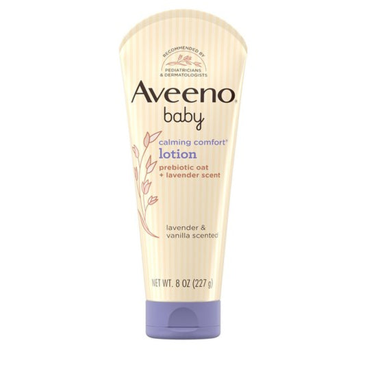 Aveeno Baby Calming Comfort Moisturizing Lotion 8 Oz Lavender Vanilla Scent