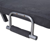 Folding Convertible Sleeper Bed Chair, Living Room, Den, or Dorm Room, Gray
