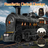 Essential Oil Diffuser for Home 300Ml, Train Shape Aromatherapy Diffuser with Remote Control,Cool Mist Humidifiers with 2 Lighting & 2 Mist Modes for Home Office Decor Kids Bedroom Black