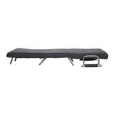 Folding Convertible Sleeper Bed Chair, Living Room, Den, or Dorm Room, Gray