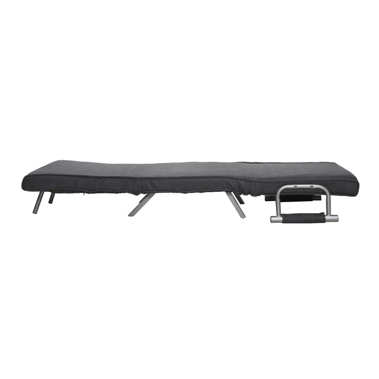 Folding Convertible Sleeper Bed Chair, Living Room, Den, or Dorm Room, Gray