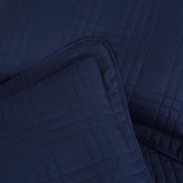 Kingston Queen Size Bedspread Set, 3-Piece Navy Oversized Quilted Microfiber Lightweight Bedspread Coverlet (100"X106") for All Seasons