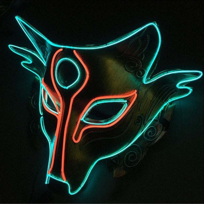 LED Wolf Head Luminous Mask