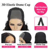 Glueless Wigs Human Hair for Beginners 4X4 Hd Closure Wigs Human Hair Upgraded No Glue Body Wave Lace Front Wigs Human Hair for Woman (8Inch)